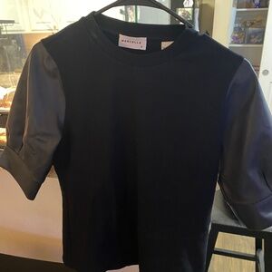 Marcella Mixed Media Shirt M